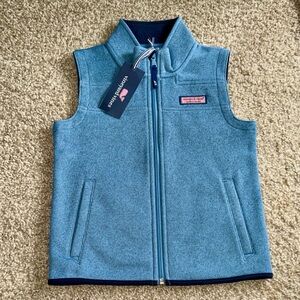 Vineyard Vines Kids Heathered Blue Vest